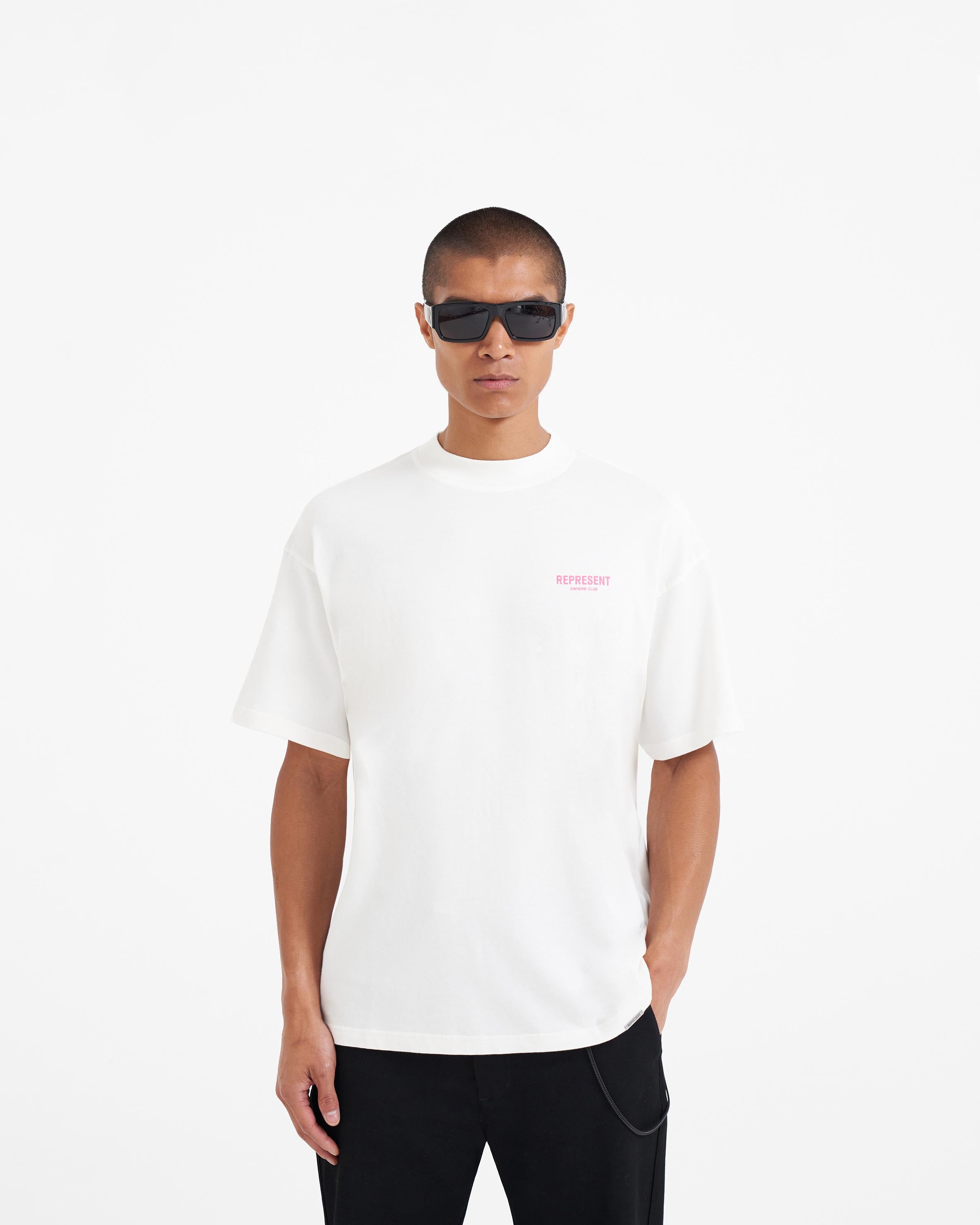 Represent Owners Club T-Shirt - Flat White Bubblegum